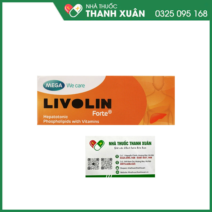 Livolin Forte thuốc điều trị viêm gan cấp, bán cấp và viêm gan mạn tính, xơ gan